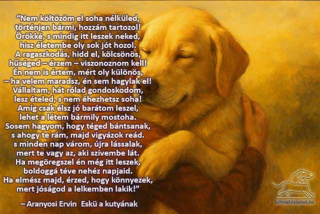 Aranyosi Ervin: Eskü a kutyának