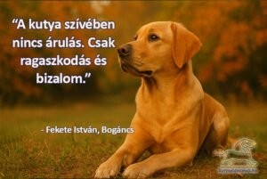 Fekete István idézetek A kutya szívében nincs árulás.
