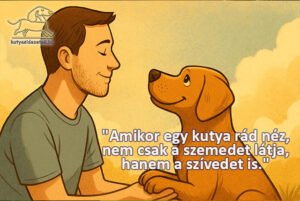 kutya idézetek - Amikor egy kutya rád néz