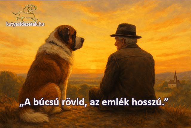A búcsú rövid, az emlék hosszú.