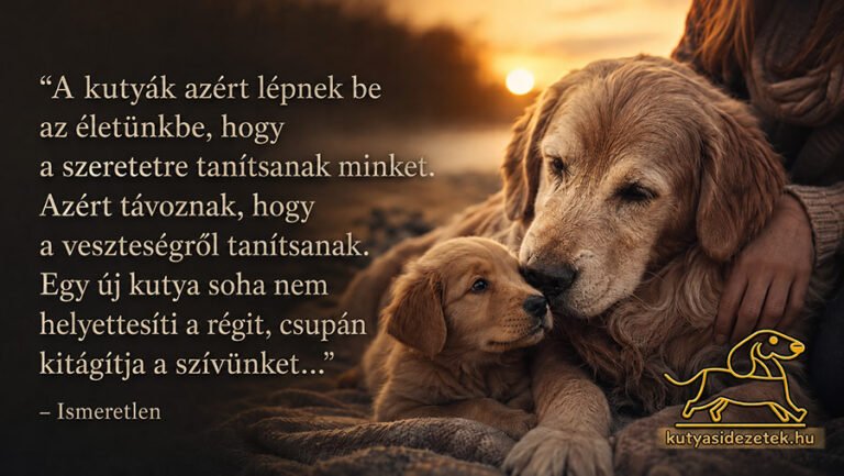 A kutyák azért lépnek be az életünkbe, hogy a szeretetre tanítsanak minket. Azért távoznak, hogy a veszteségről tanítsanak. Egy új kutya soha nem helyettesíti a régit, csupán kitágítja a szívünket…