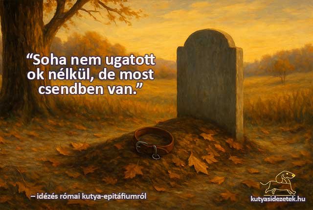 Soha nem ugatott ok nélkül, de most csendben van – megható kutyasírfelirat